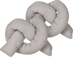 GLADIOLUS - Knoopkussen set van 2 - Grijs - Teddystof