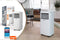 Dutch Originals Slimme Airconditioner - 7000 BTU - Mobiele Airco met Afstandsbediening - Koelen Ontvochtigen Ventileren - Wit