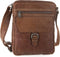Leren A5 Crossbodytas met tabletvak - Nebraska - Brandy Cognac
