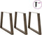 vidaXL - Eettafelpoten - 3 - st - V-vormig - 100x(72-73,3) - cm - staal - naturel