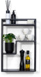 MIKA Wandrek / Keukenrek Metaal Zwart – Industrieel - 45 x 60 x 13 cm - Staal