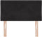vidaXL - Hoofdbord - Diamant - Blokken - Ontwerp - Zwart - 80 - cm - Velvet
