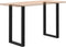 vidaXL - Salontafelpoten - 2 - st - U-vormig - 60x(100-101) - cm - staal - zwart