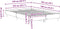 vidaXL - Bedframe - zonder - matras - 135x190 - cm - spaanplaat - betongrijs