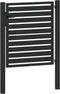 vidaXL - Tuinhek - afsluitbaar - 100x100 - cm - aluminium - zwart