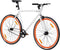 vidaXL - Fiets - met - vaste - versnelling - 700 - c - 59 - cm - wit - en - oranje