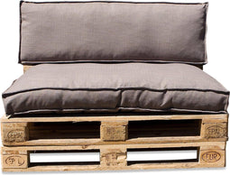In The Mood Collection Salvador Palletkussens - L120 x B80/40 x H12 cm - Taupe