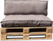 In The Mood Collection Salvador Palletkussens - L120 x B80/40 x H12 cm - Taupe