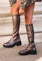Mexx High Boot Phaedre Keto - Klassieke laarzen - Maat 40 - Bronze