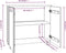 vidaXL - Dressoir - HAMAR - 85x35x80 - cm - massief - grenenhout - lichtgrijs