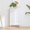 vidaXL - Kastdeuren - louvredesign - 2 - st - 99x29,5 - cm - wit