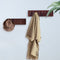 Urban State Piano - Wandkapstok - 8 haken - Donker hout - Walnoot finish
