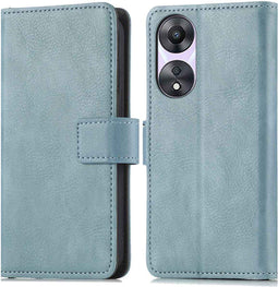 iMoshion Hoesje Geschikt voor Oppo A58 Hoesje Met Pasjeshouder - iMoshion Luxe Bookcase - Lichtblauw
