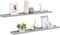 vidaXL - Fotoplanken - U-vormig - Grijs - 80x9x3 cm (2 stuks)