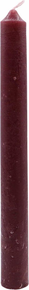 Rustic dinerkaars burgundy 20cm - 6 stuks