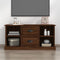 vidaXL - Tv-meubel - 99,5x35,5x48 - cm - bewerkt - hout - bruin - eikenkleur