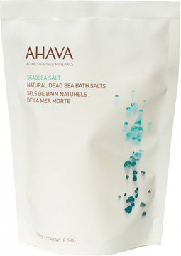 AHAVA Natuurlijke Dode Zee Badzout - Ontspant Lichaam en Geest | Verhoogt Huidvochtigheid | Authentieke Dode Zee-ervaring | Ook voor Voetbad - 230g