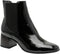 TAMARIS Essentials - Enkellaarzen - Blokhak 5,5 cm - BLACK PATENT