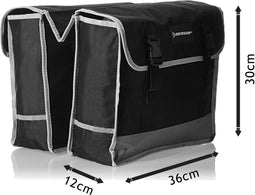 Dunlop Dubbele Fietstas - Waterafstotend - Zwart - 26 l