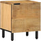 vidaXL - Nachtkastjes - 2 - st - 40x33x46 - cm - massief - mangohout - bruin