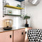 Atmooz - Tafellamp Unami - E27 - Slaapkamer / Woonkamer - Sfeerlamp Industrieel - Glazen kap + metalen schotel - Hoogte 30cm