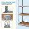 BRASQ Stellingkast - Set van 2 - Metalen Opbergrek - 180x90x40 cm - 5 lagen - 175 KG per plank - max 875 KG (2 stuks)