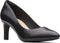 Clarks Calla Rose - Dames Pumps - Hoge hak 6,5 cm - Zwart Leer - Maat 38
