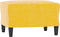 vidaXL - Voetenbank - 60x50x41 - cm - fluweel - geel