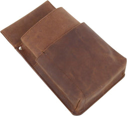 Alassio heuptas - notitieboek en balpen - voor kelnertas - hunter leer - bruin - JU-42195