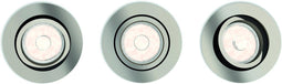 Philips Donegal - Inbouwspot - 3-lichts - Draaibaar - Nikkel (3 stuks)