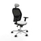 Piqueras y Crespo 2D086N1 - Bureaustoel - Verstelbare hoogte met hoofdsteun - Wit