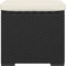vidaXL - Hocker - met - kussen - 40x30x40 - cm - poly - rattan - zwart
