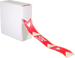Klika - Etiket | papier | Love Notes | 60x30mm | rood/wit | rol à 500 stuks