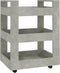 vidaXL - Keukentrolley - 60x45x80 - cm - bewerkt - hout - betongrijs