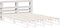 vidaXL - Hoofdbord - met - schappen - 150 - cm - massief - grenenhout - wit