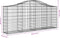 vidaXL - Schanskorven - 15 - st - gewelfd - 200x30x80/100 - cm - ijzer