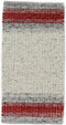 Varenna Red Vloerkleed - 200x300 - Rechthoek - Laagpolig,Structuur Tapijt - Industrieel - Grijs, Rood, Wit