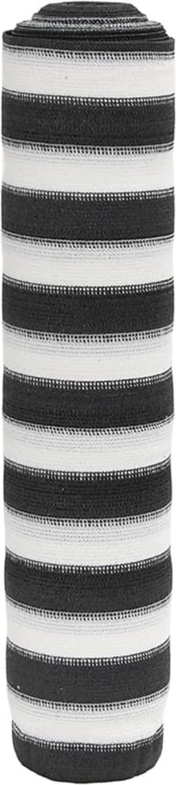 vidaXL - Privacynet - 195 - g/m² - 1,8x25 - m - HDPE - antracietkleurig - en - wit