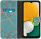 iMoshion Hoesje Geschikt voor Samsung Galaxy A13 (5G) / A04s Hoesje Met Pasjeshouder - iMoshion Design Softcase Bookcase - Blauw / Blue Graphic
