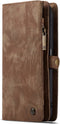 Caseme - vintage 2 in 1 portemonnee hoes - Geschikt voor Samsung Galaxy A80 - Bruin