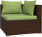 vidaXL - 3-delige - Loungeset - met - kussens - poly - rattan - bruin
