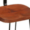 vidaXL - Barkrukken - 2 - st - 49x43x79 - cm - massief - mangohout