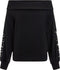 Guess Marinda - Crewneck Sweatshirt Dames - Off shoulder fit met merklogo - Zwart