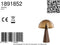 Light & Living Tafellamp Mueda - 43cm - Bruin