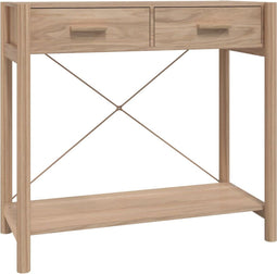 vidaXL - Wandtafel - 82x38x75 - cm - bewerkt - hout