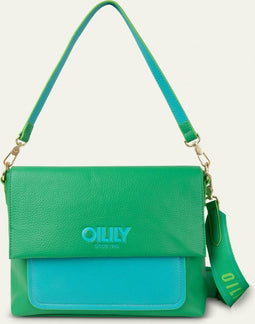 Oilily Sofia - Schoudertas - Dames - Ritssluiting - Verstelbare Schouderband - Groen - One size