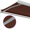 vidaXL - Luifel - handmatig - uittrekbaar - 400x300 - cm - bordeauxrood