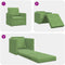 vidaXL - Vloersofa - Bed - 2-in-1 - Lichtgroen - 74x77x81 - cm - Velours