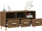 vidaXL - Tv-meubel - 102x36x50 - cm - bewerkt - hout - bruin - eikenkleur