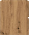 vidaXL - Badkamerkast - 60x38,5x45 - cm - bewerkt - hout - artisanaal - eikenkleurig